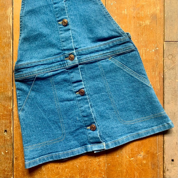 BCBG Girls—Denim Jean Overall Jumper Dress (Size 5) - Picture 3 of 4